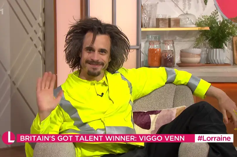 Venn appeared on Lorraine to discuss his win.