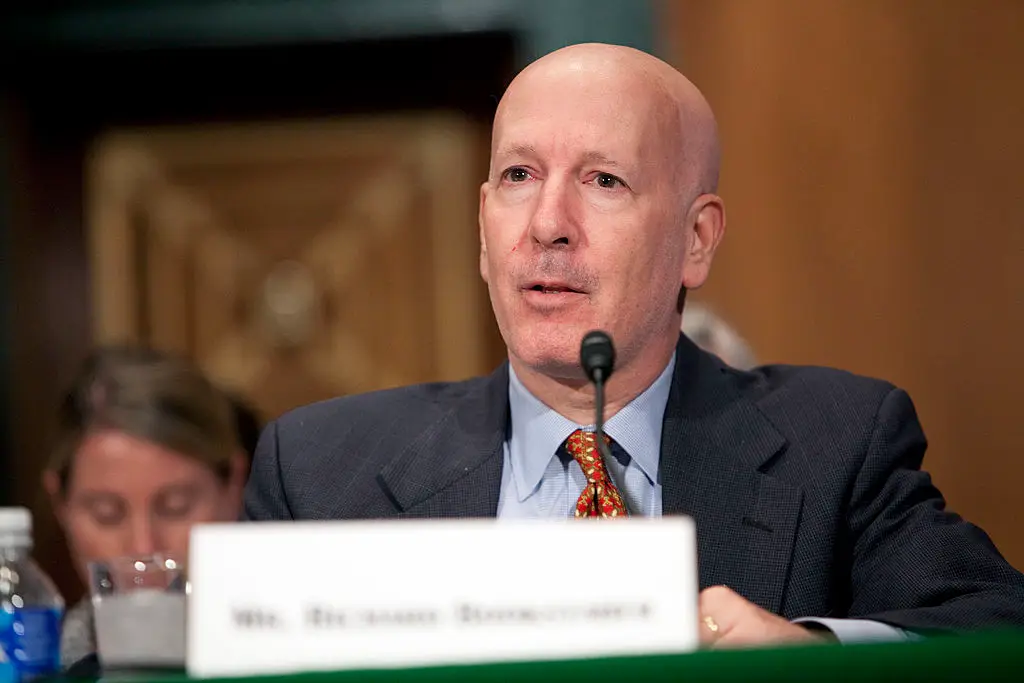 Richard Bookstaber warned a financial crash worse than 2008 might be coming, and if it does it could spread 'faster than it can be contained' (Brendan Hoffman/Bloomberg via Getty Images)