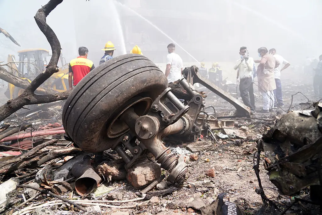 241 out of the 242 passengers and crew were killed when the plane crashed into the BJ Medical College hostel in Ahmedabad (Siddharaj Solanki/Bloomberg via Getty Images)