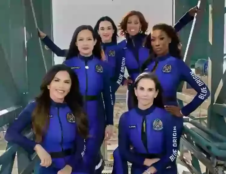 Katy Perry performed 'What A Wonderful World' while in space (Instagram/@blueorigin)