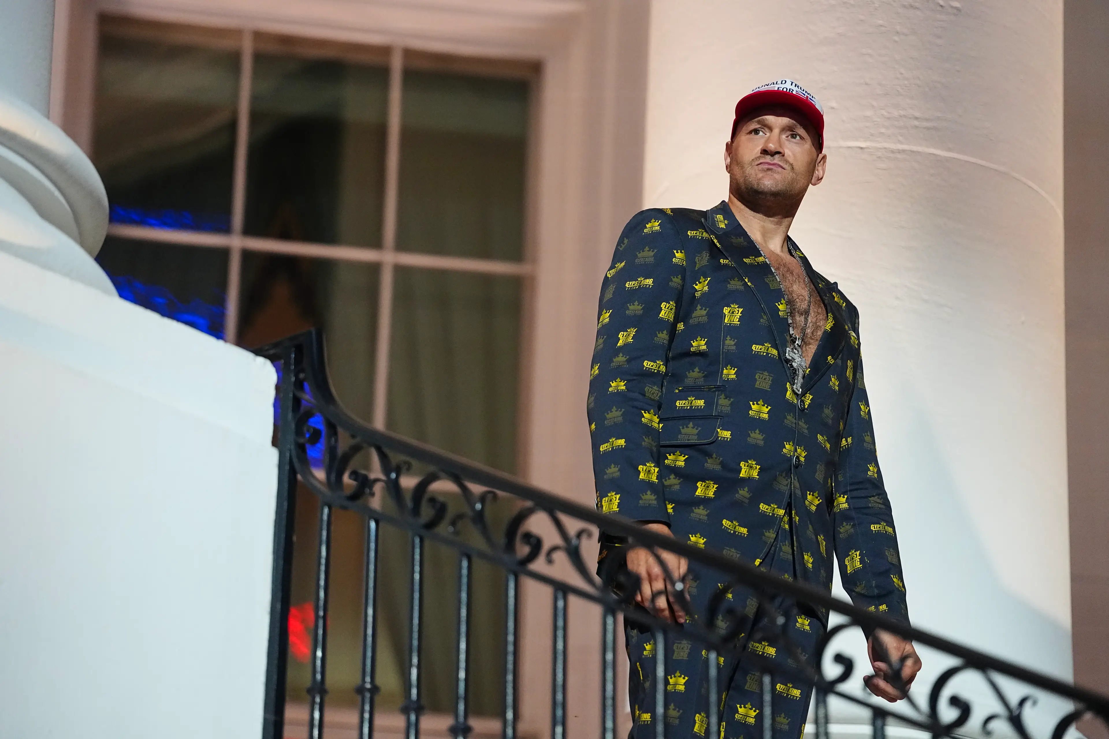 Tyson Fury made a surprise appearance (Chris Unger/Zuffa LLC)