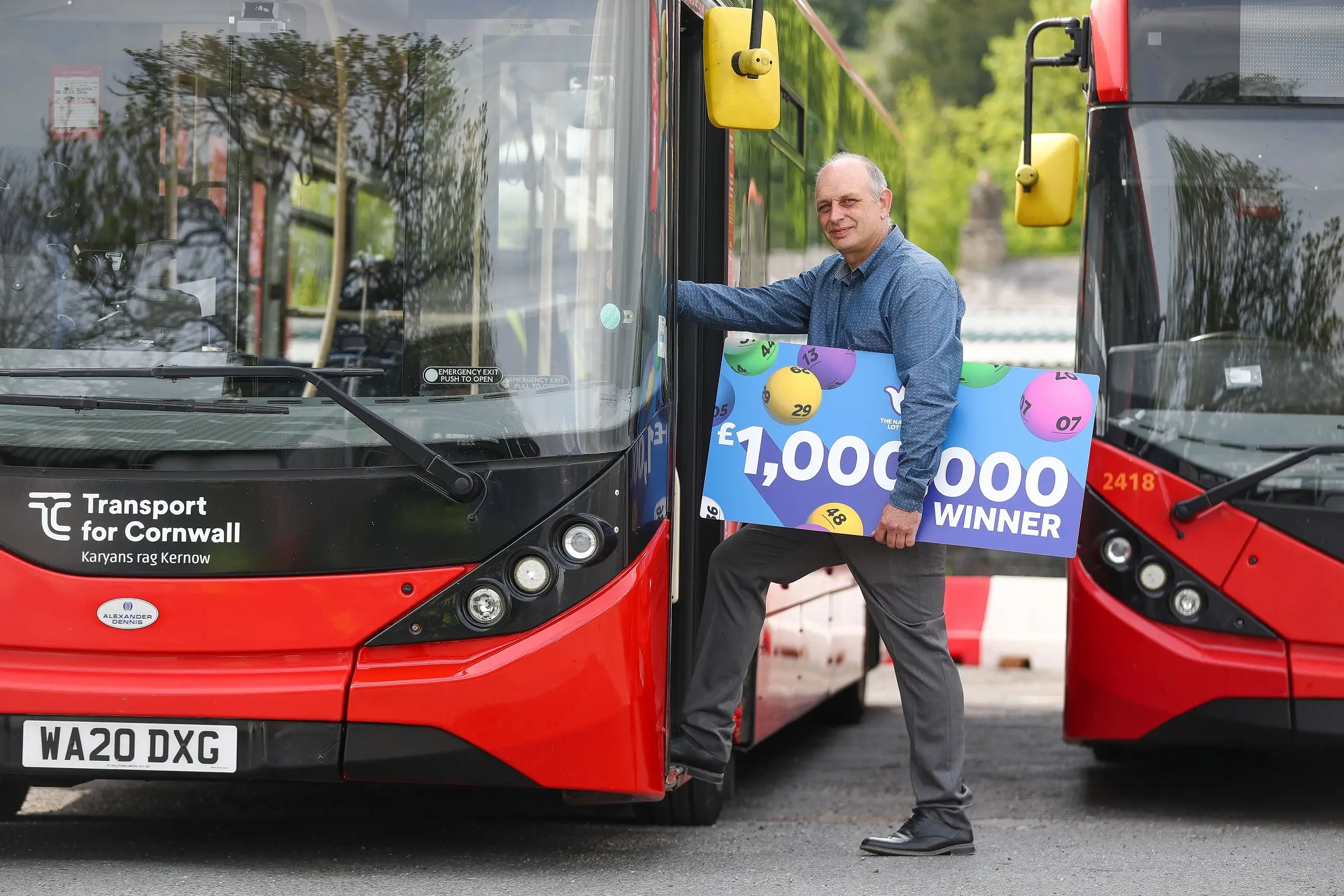 Steve Goodwin was waiting for a kebab when he won.