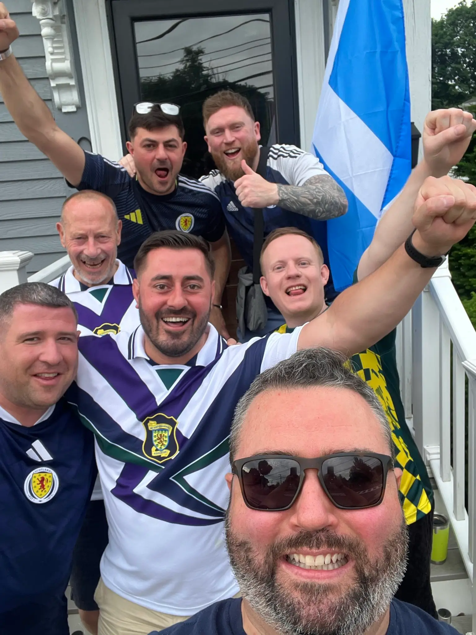 Mike and the Scotland fans have become fast friends, and now he's going to one of their World Cup games (X/Mike Morrison)