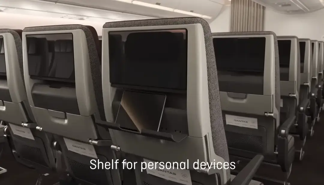 The new shelf. Lifesaver. (Qantas)