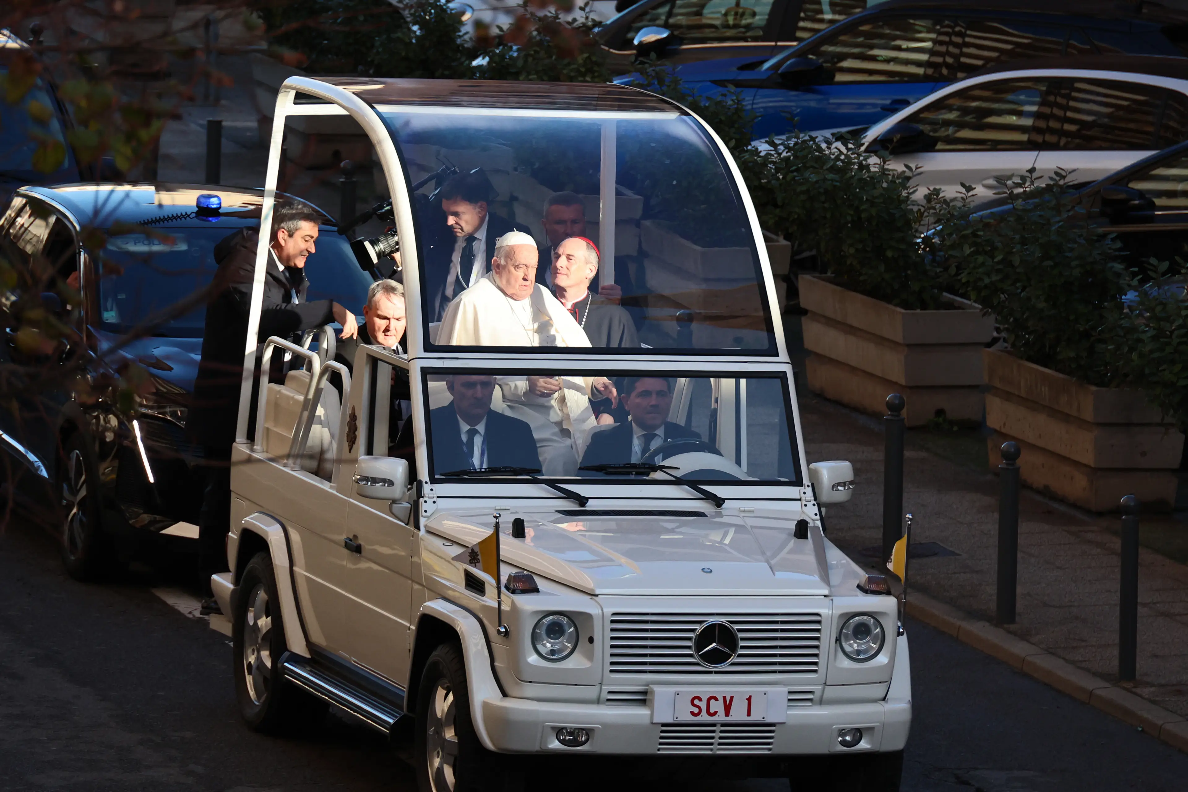 Jewellery, apartments and of course the Popemobile (PASCAL POCHARD-CASABIANCA/AFP via Getty Images)