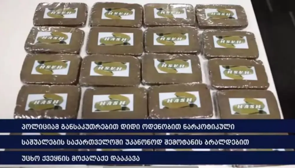 Officials say drugs were seized from a bag in her possession at the airport (Ministry of Internal Affairs)