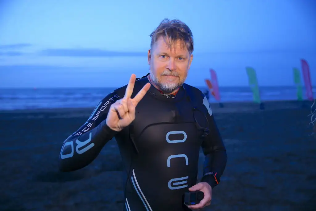 Bushby previously swam across the Caspian Sea (Resul Rehimov/Anadolu via Getty Images)