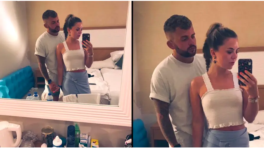 Woman ‘mortified’ after dad spots X-rated detail in holiday picture