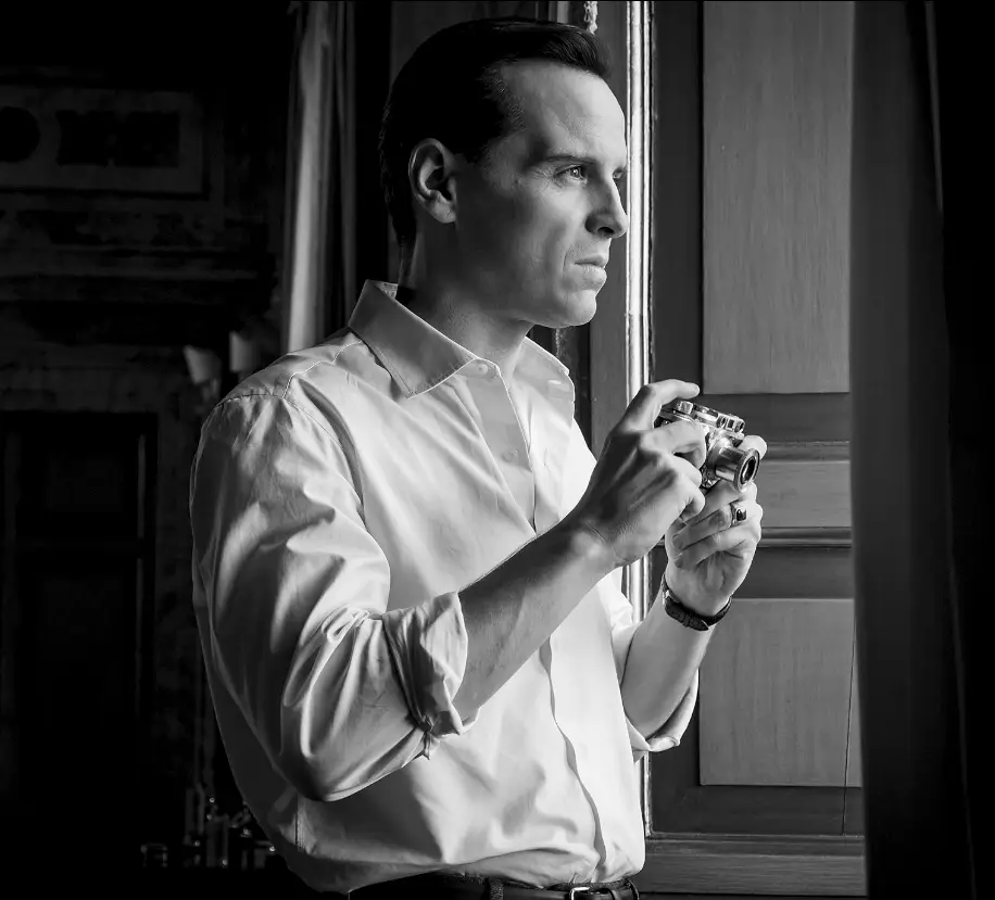 Andrew Scott as Tom Ripley.