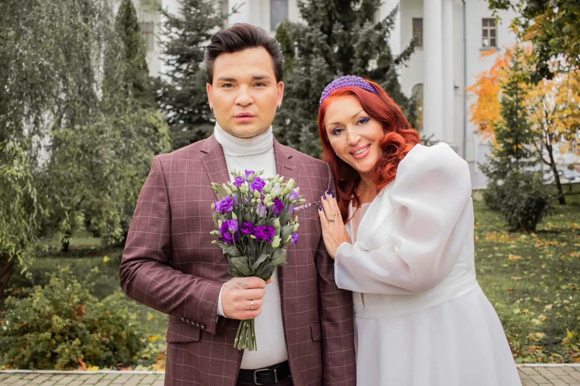 Aisylu married her 22-year-old adopted son in a ceremony in Russia last year. (Newsflash)