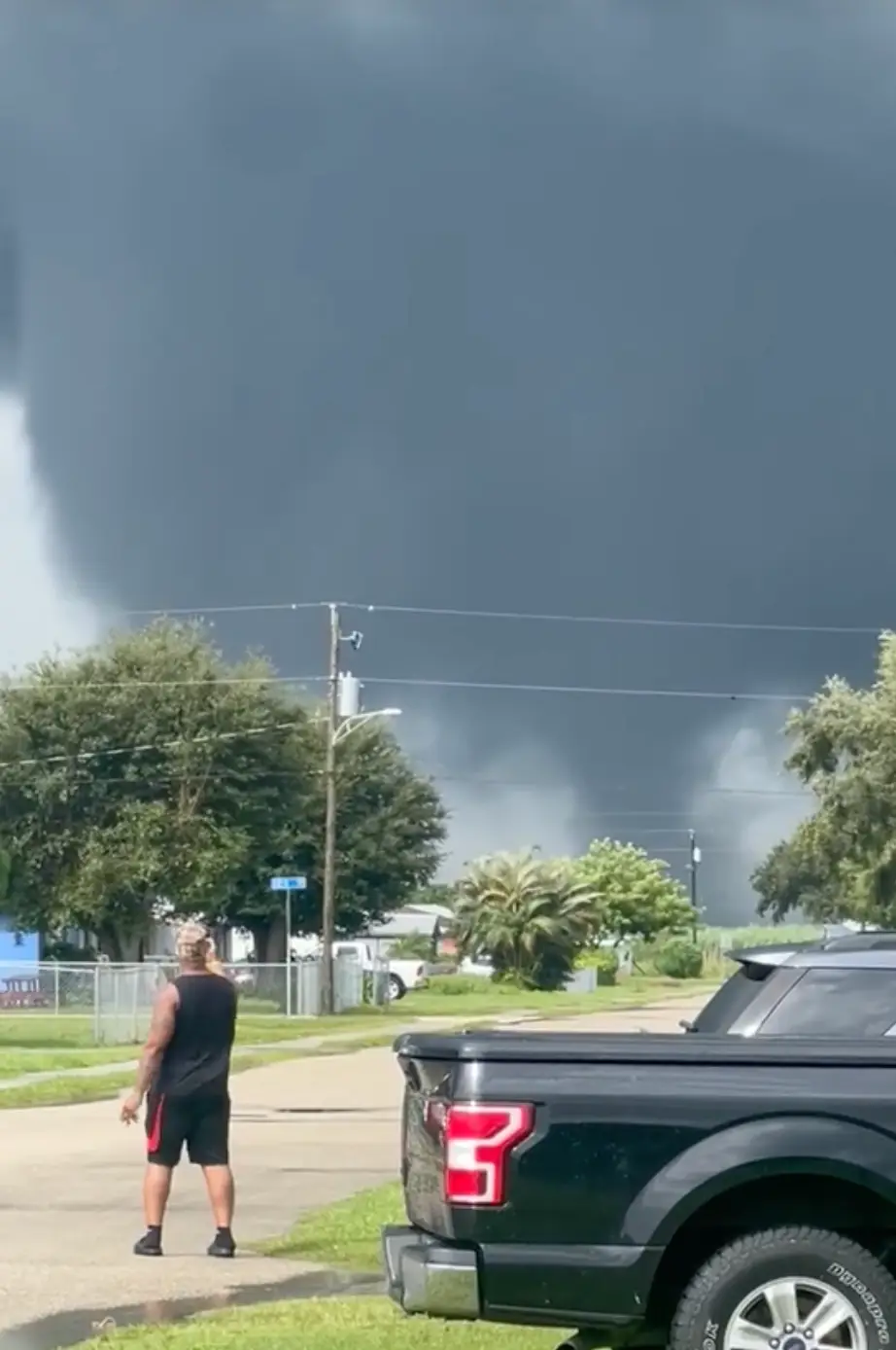 The storm clouds look like something out of a dystopian film (meca876876/TikTok)