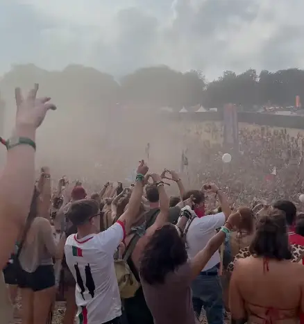 Festivals like Boomtown were covered in dust (alittlesounduk/TikTok)