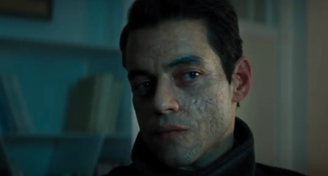 Bond villain Rami Malek sported prosthetic scars while starring in No Time To Die (Universal Pictures)