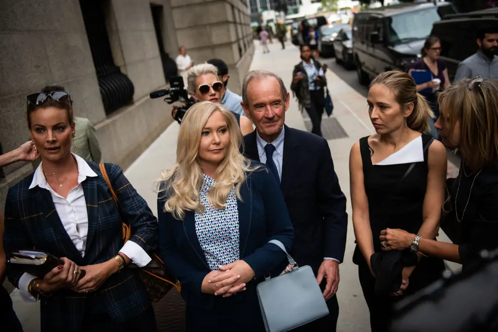 Virginia outside court after coming forward against Jeffrey Epstein (Bloomberg/Getty)