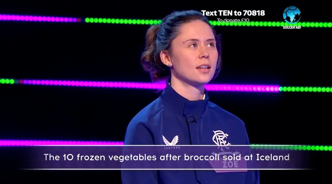 Zoe somehow seemed unfazed by the complicated question.