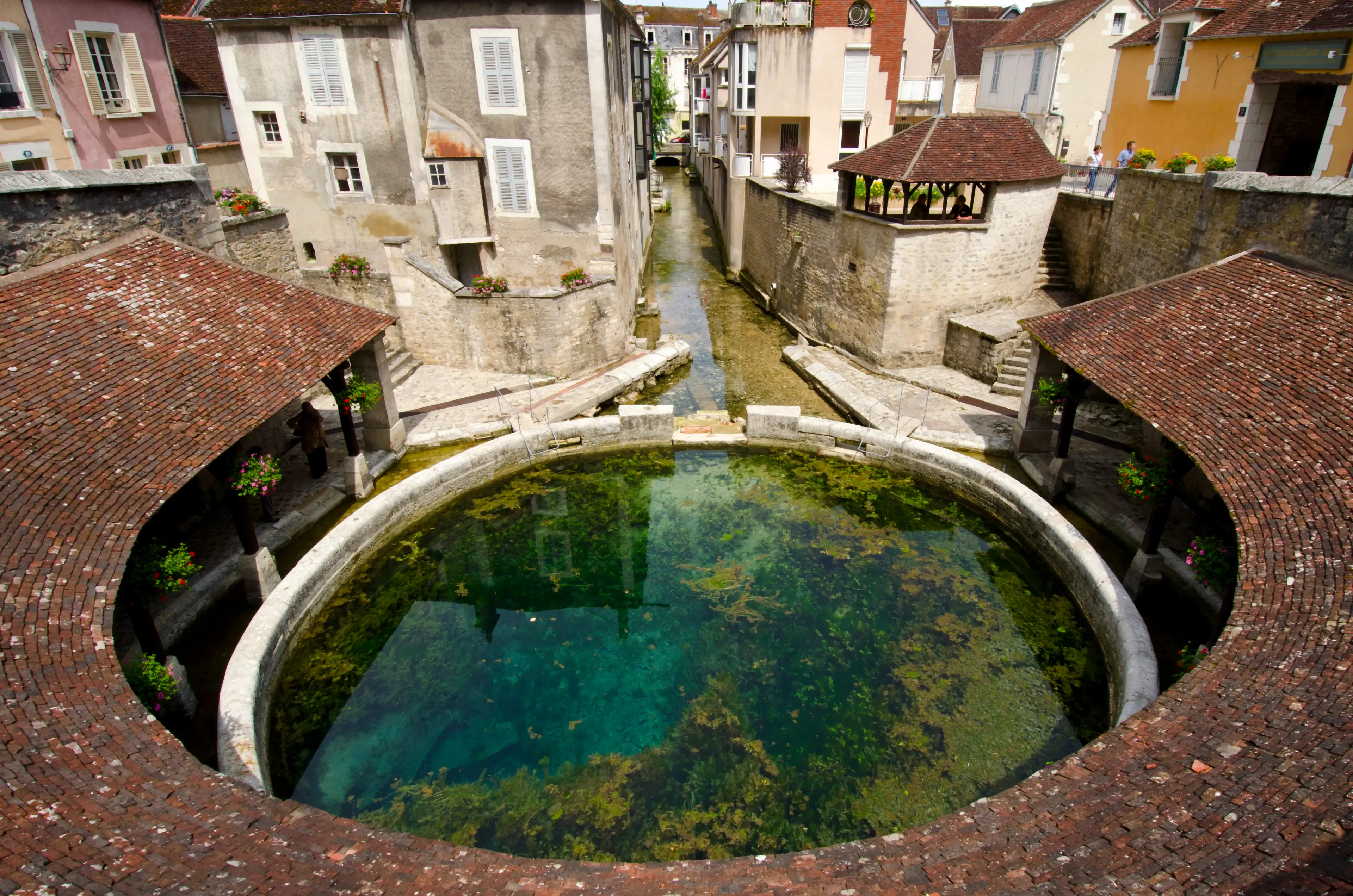 Hundreds of litres of water gush out of the spring every second, but the source has never been found (Henri-Alain SEGALEN/Gamma-Rapho via Getty Images)