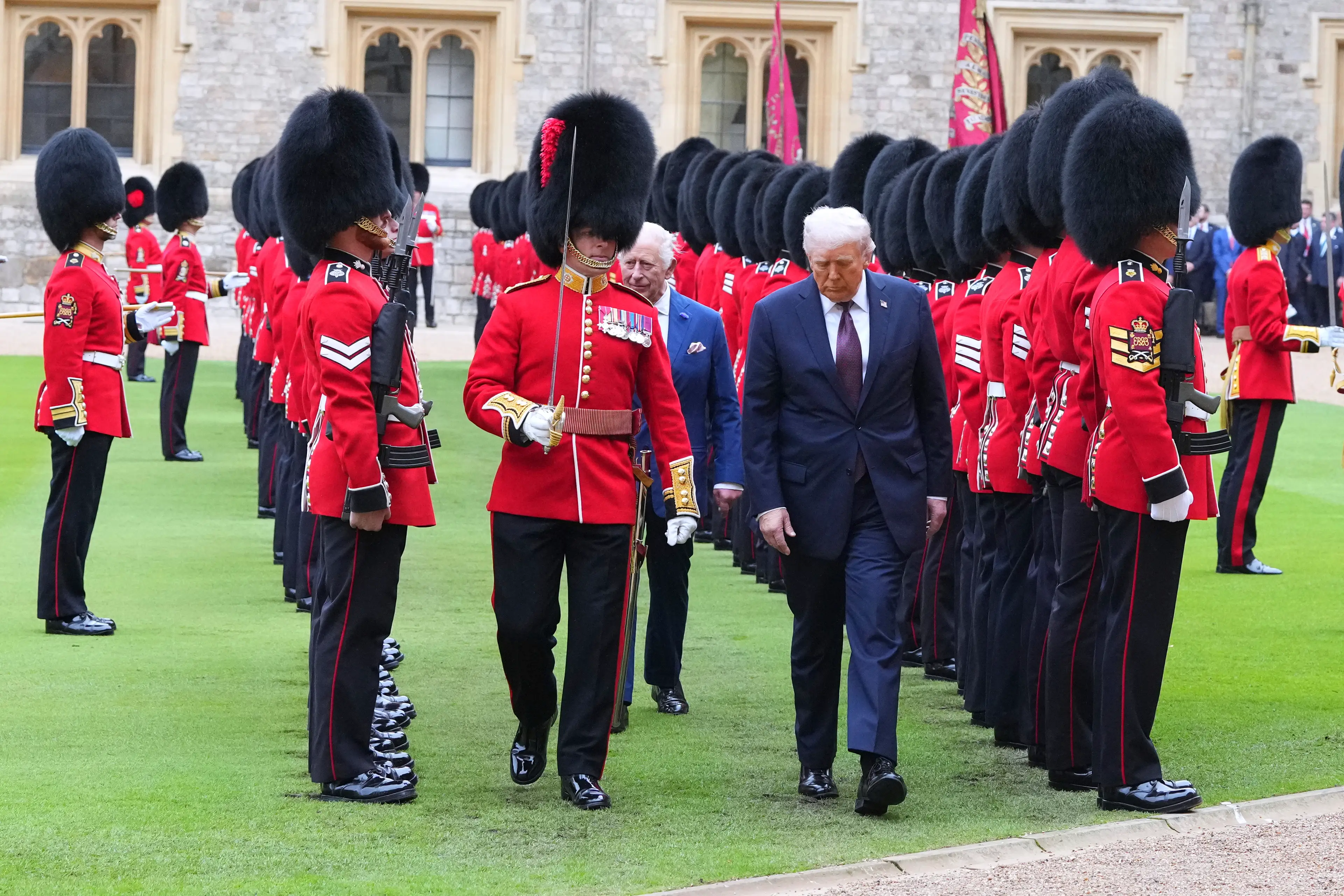 He's meant to be on his best behaviour for the visit (Kirsty Wigglesworth - WPA Pool/Getty Images)
