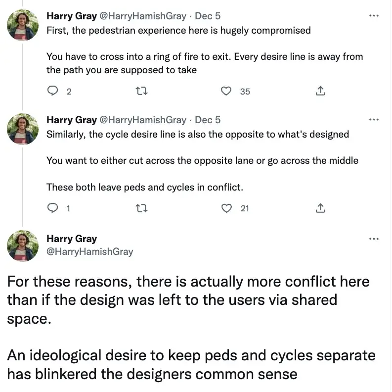 Walk Ride Central Salford's Harry Gray explained why he's not a fan of the design.