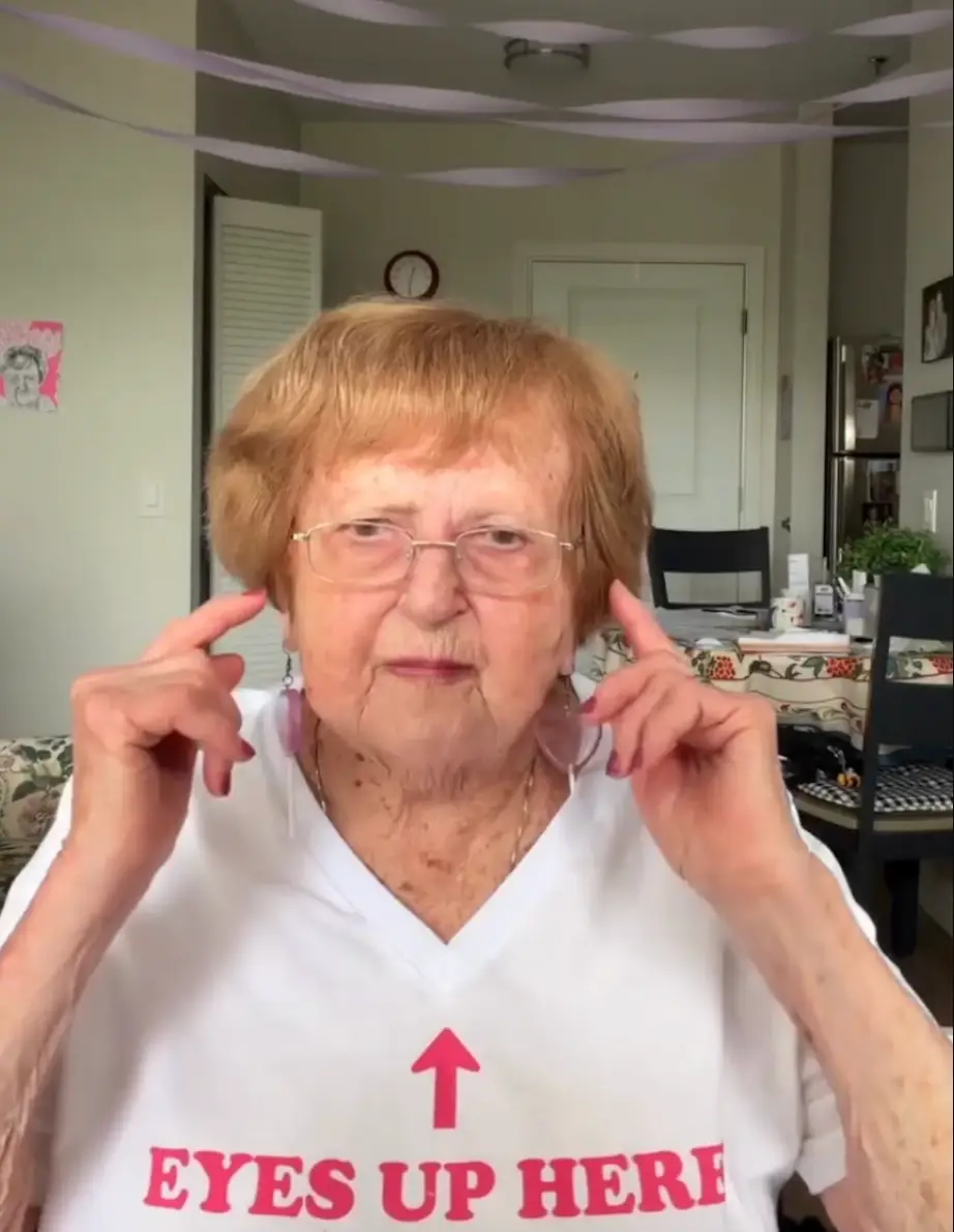 Lillian Droniak claims her partying came to the attention of retirement home staff (TikTok/@grandma_droniak)