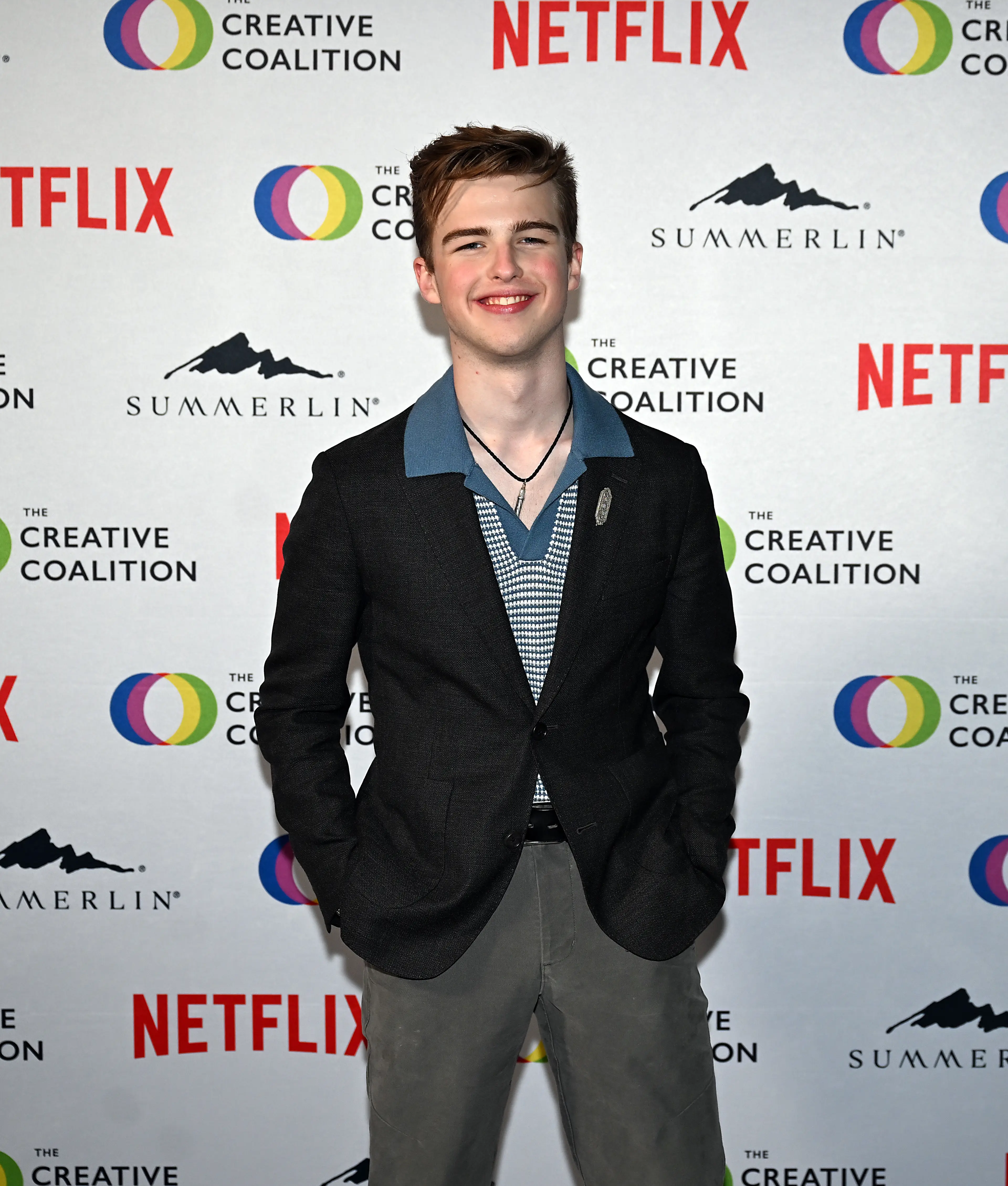 Iain Armitage, pictured in June, was 'difficult' on set according to one of his Young Sheldon co-stars (Denise Truscello/Getty Images for The Creative Coalition)