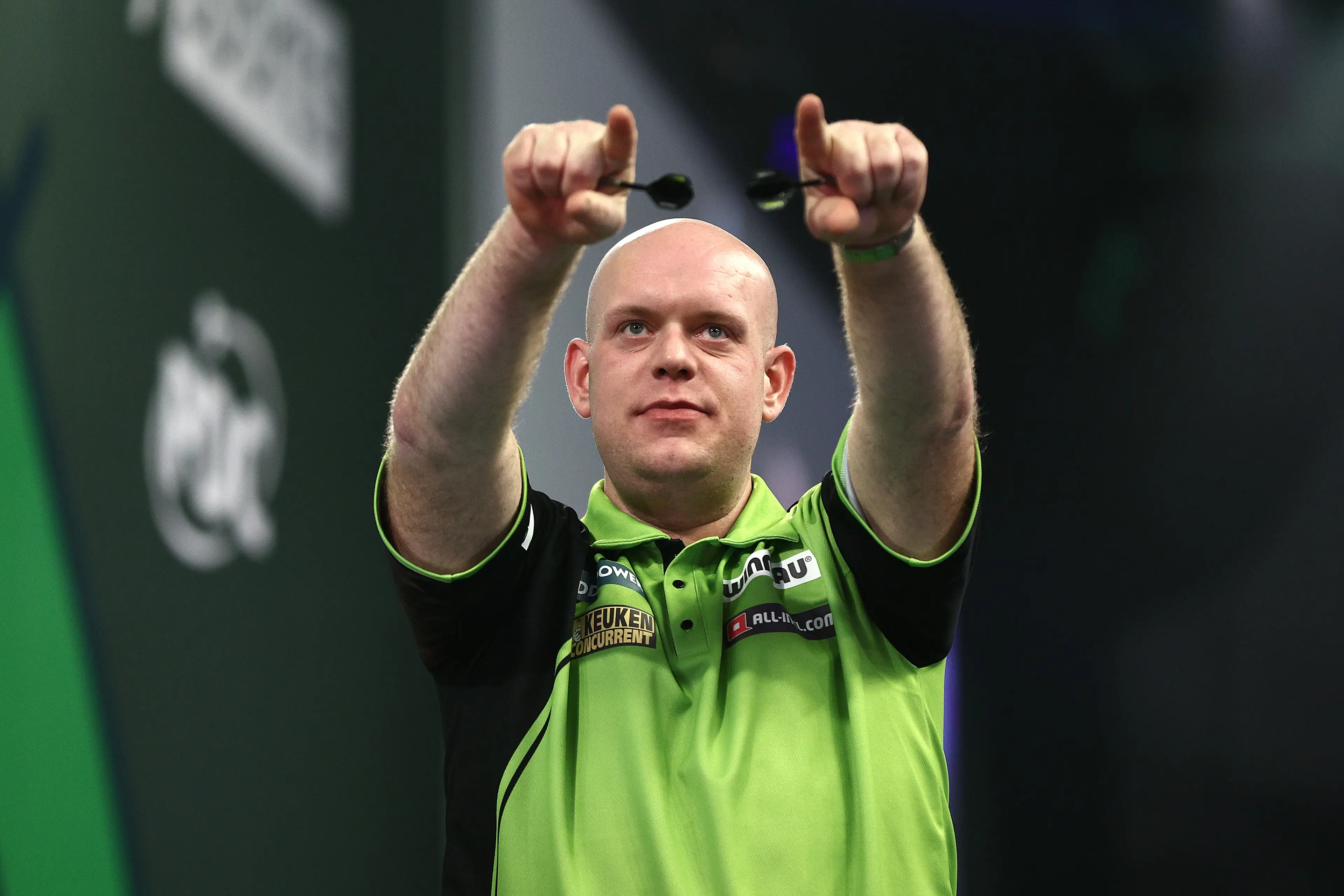 Van Gerwen will face Littler (James Fearn/Getty Images)
