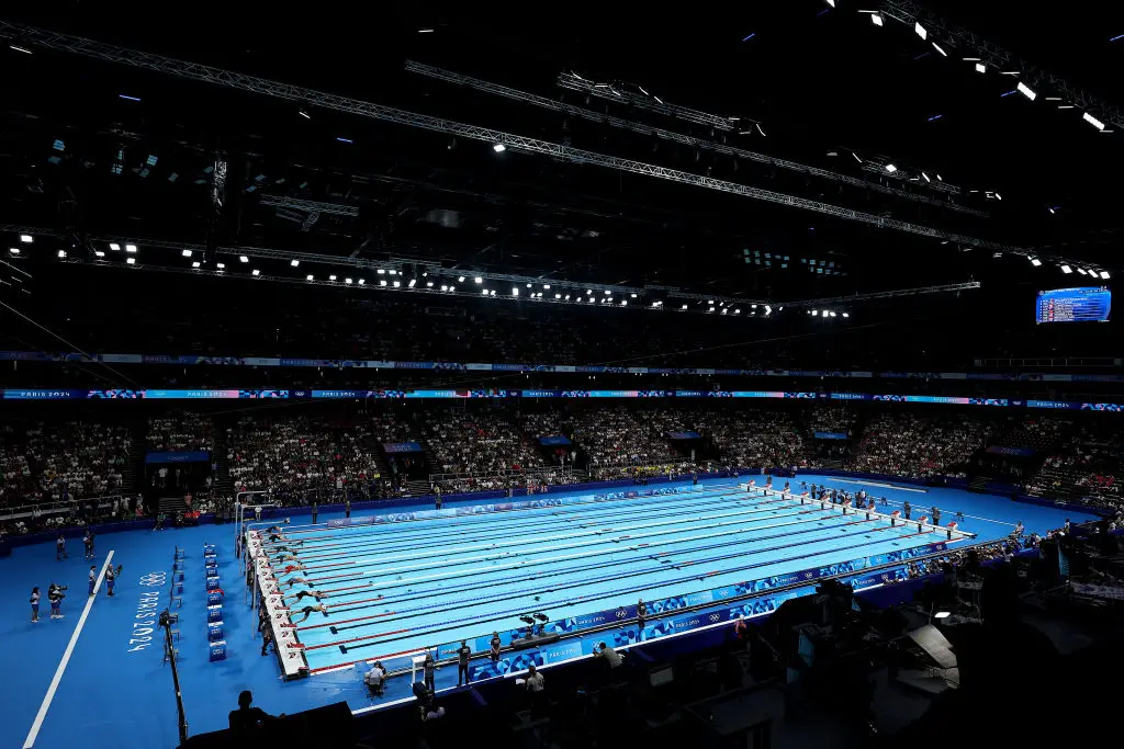 The Paris 2024 swimming venue. (Lintao Zhang/Getty Images)