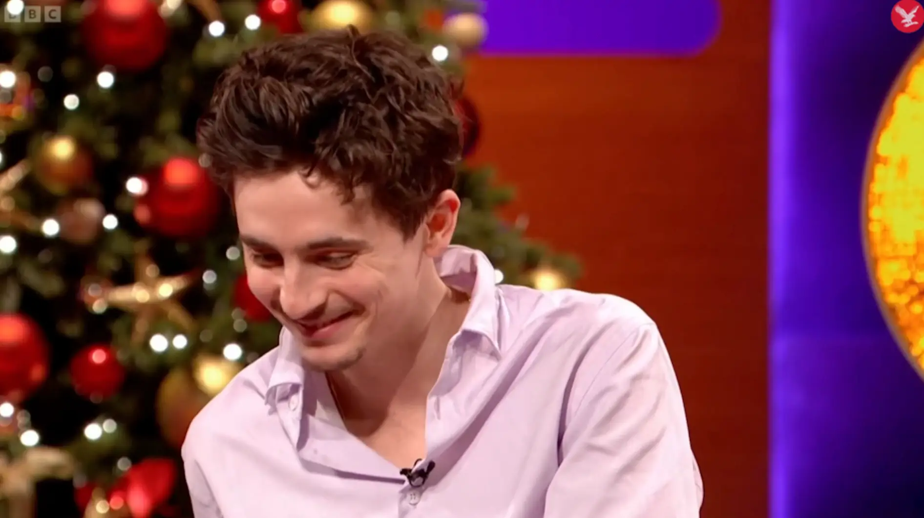 Chalamet was left blushing after his blunder (BBC)