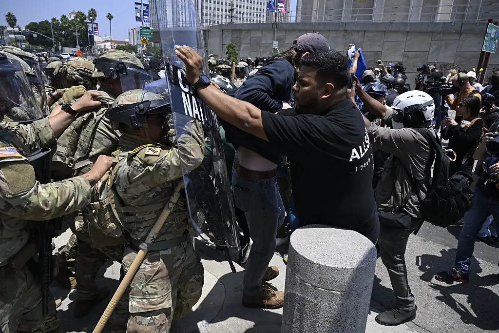 Clashes between police and protesters have been ongoing since the weekend (Tayfun Coskun/Anadolu via Getty Images)