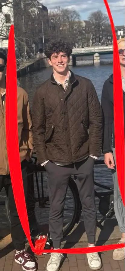 He was in Amsterdam at the weekend before visiting Barcelona. (Facebook/Therese Marren Gracey)