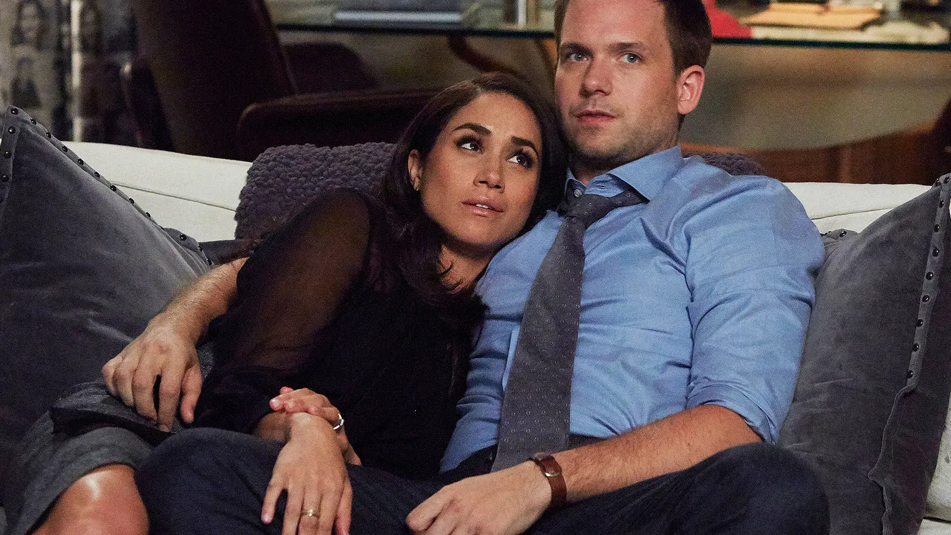 He said he knew she'd get the part in Suits as soon as they did a chemistry read. (USA Network)