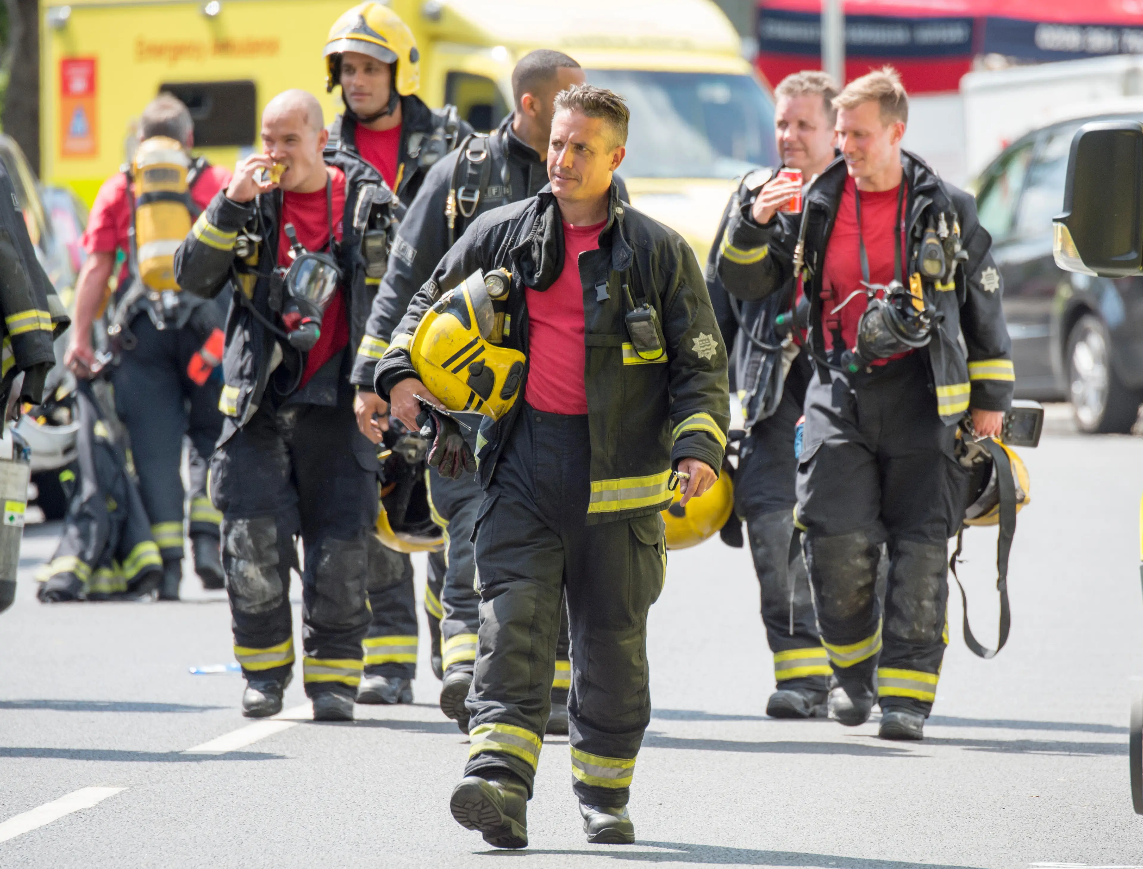 Firefighters are calling for regular health checks after Grenfell.