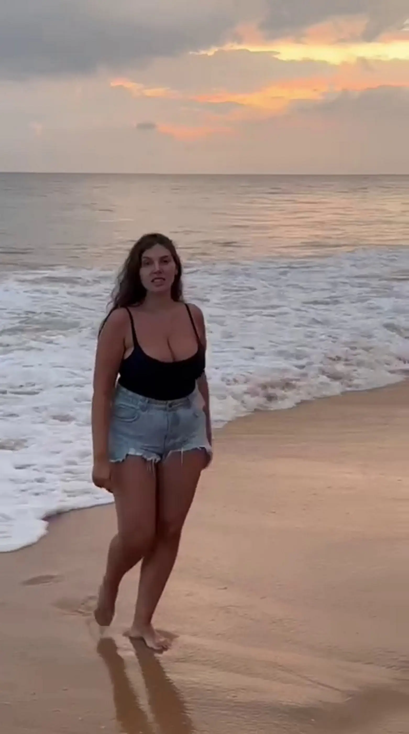Arina's jeans no longer fit and she knew she had to make a change (SWNS)