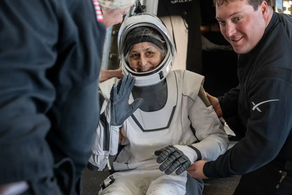 The astronauts started their rehab pretty much as soon as they landed (NASA / Keegan Barber / Handout/Anadolu via Getty Images)