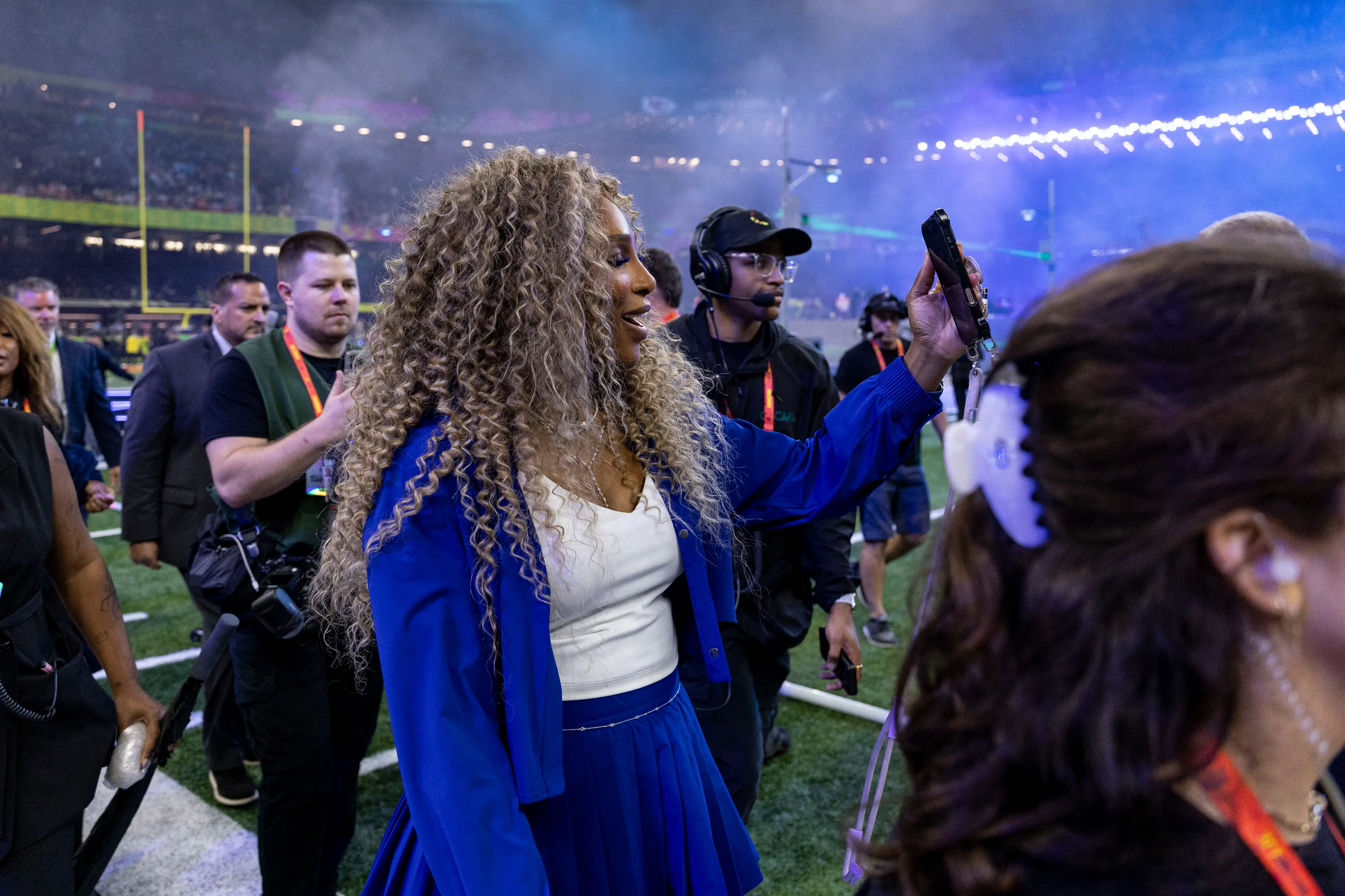 Williams before Crip Walking for Kendrick (Michael Owens/Getty Images)
