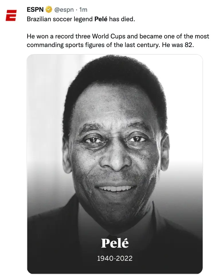 Tributes continue to pour in for the late football legend.