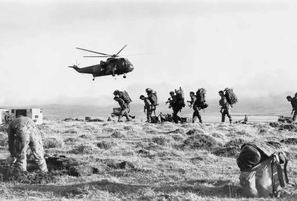 There's historical tension between the countries since the Falklands War, where Argentina invaded the Falkland Islands and were defeated in 1982 (Paul Haley/ Crown Copyright. Imperial War Museums via Getty Images)