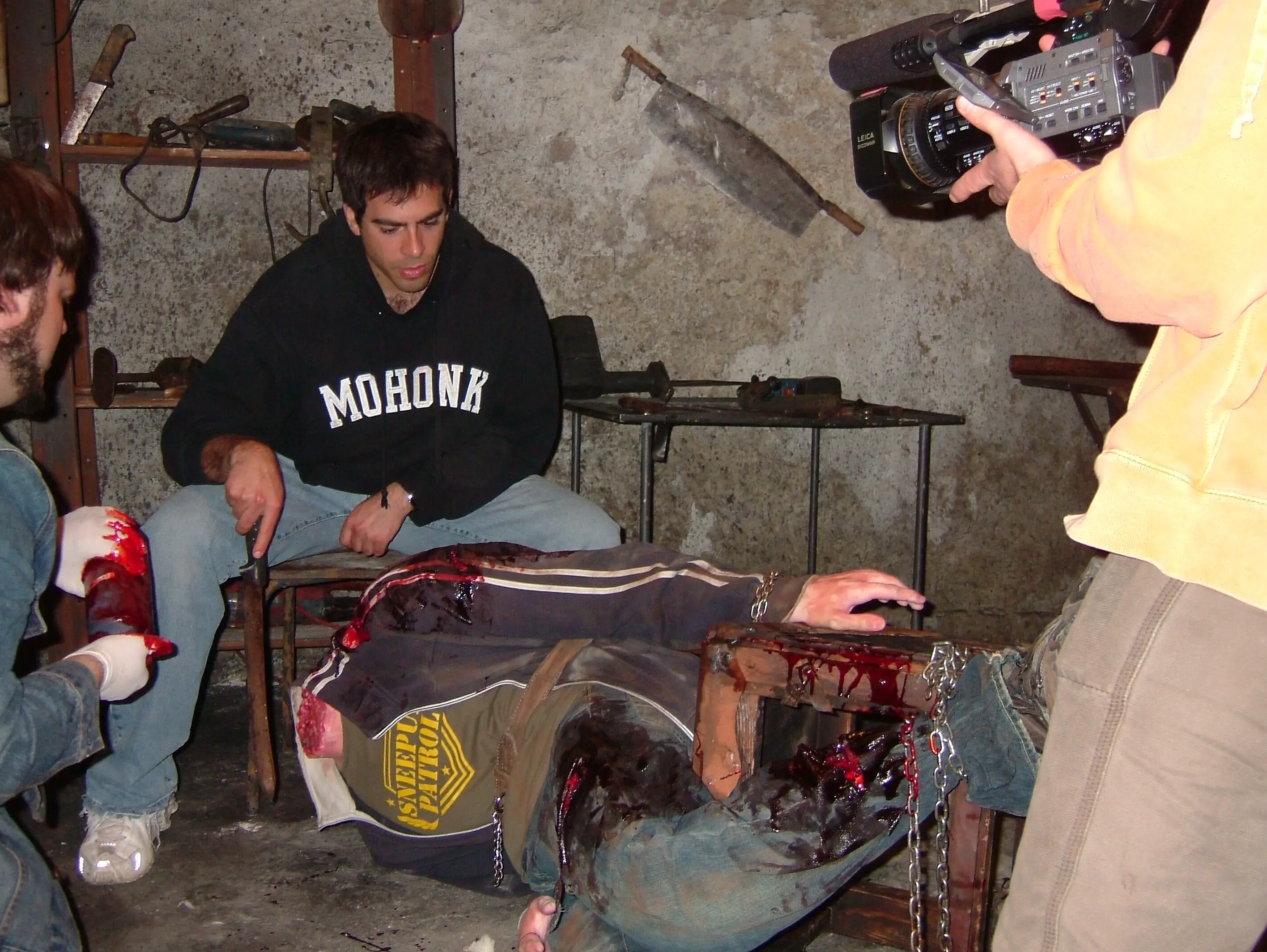 Eli Roth on the set of Hostel (Courtesy of Eli Roth)
