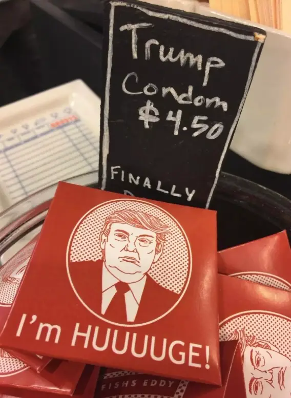 The novelty condoms feature a cartoon image of the US President (House Oversight Democrats)