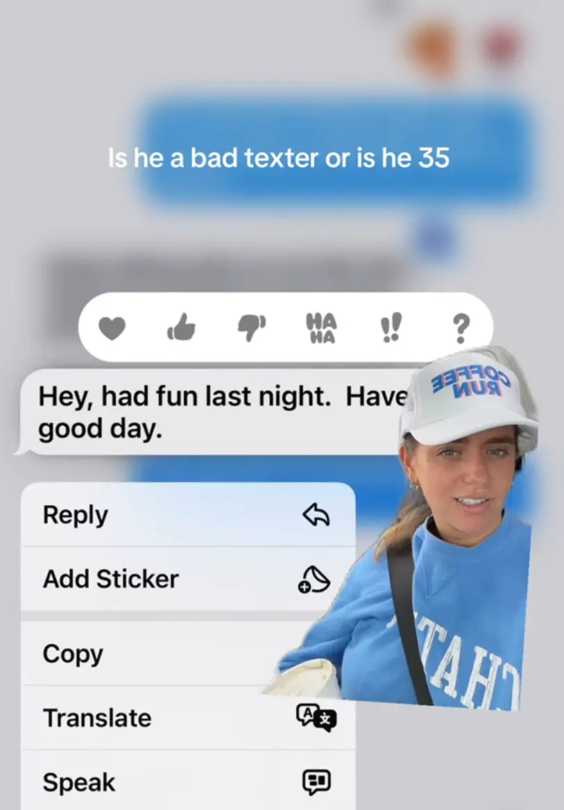 Is this how you text? (TikTok/@Libbyinboston)