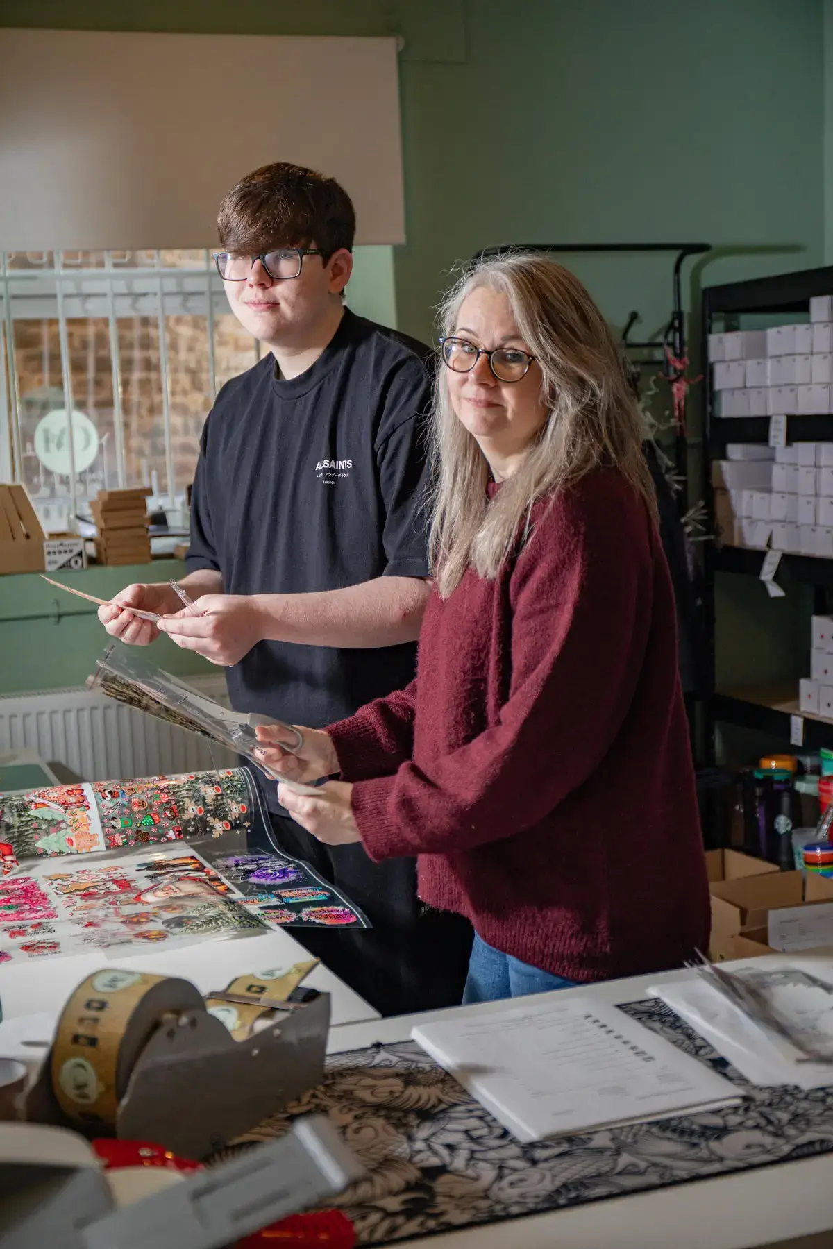 Caelan's Mum Karen is very proud of her son (SWNS)