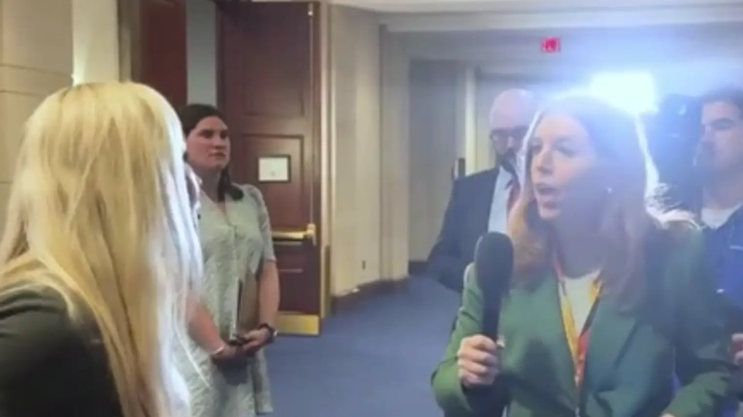 New footage shows what happened after UK reporter was told to 'go back to her own country' as argument continued