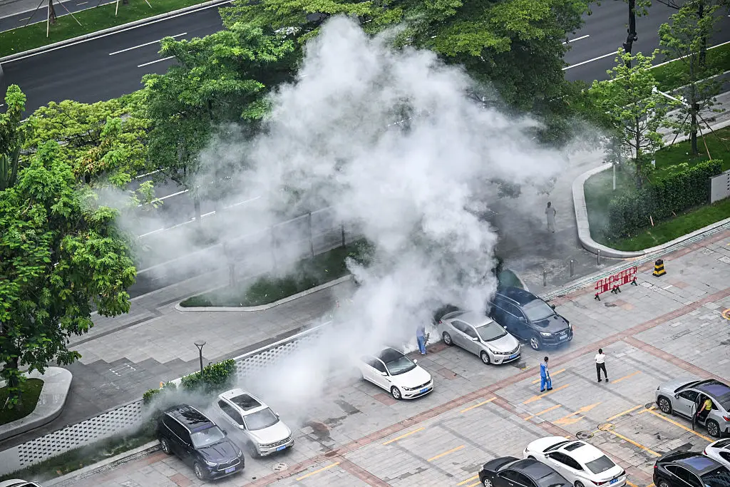 Authorities in southern China are taking strong measures to curb transmissions (VCG/VCG via Getty Images)