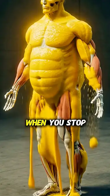 A 'simulation' video shows the health benefits of a 36-hour fast (YouTube/The Limitless Emperor)