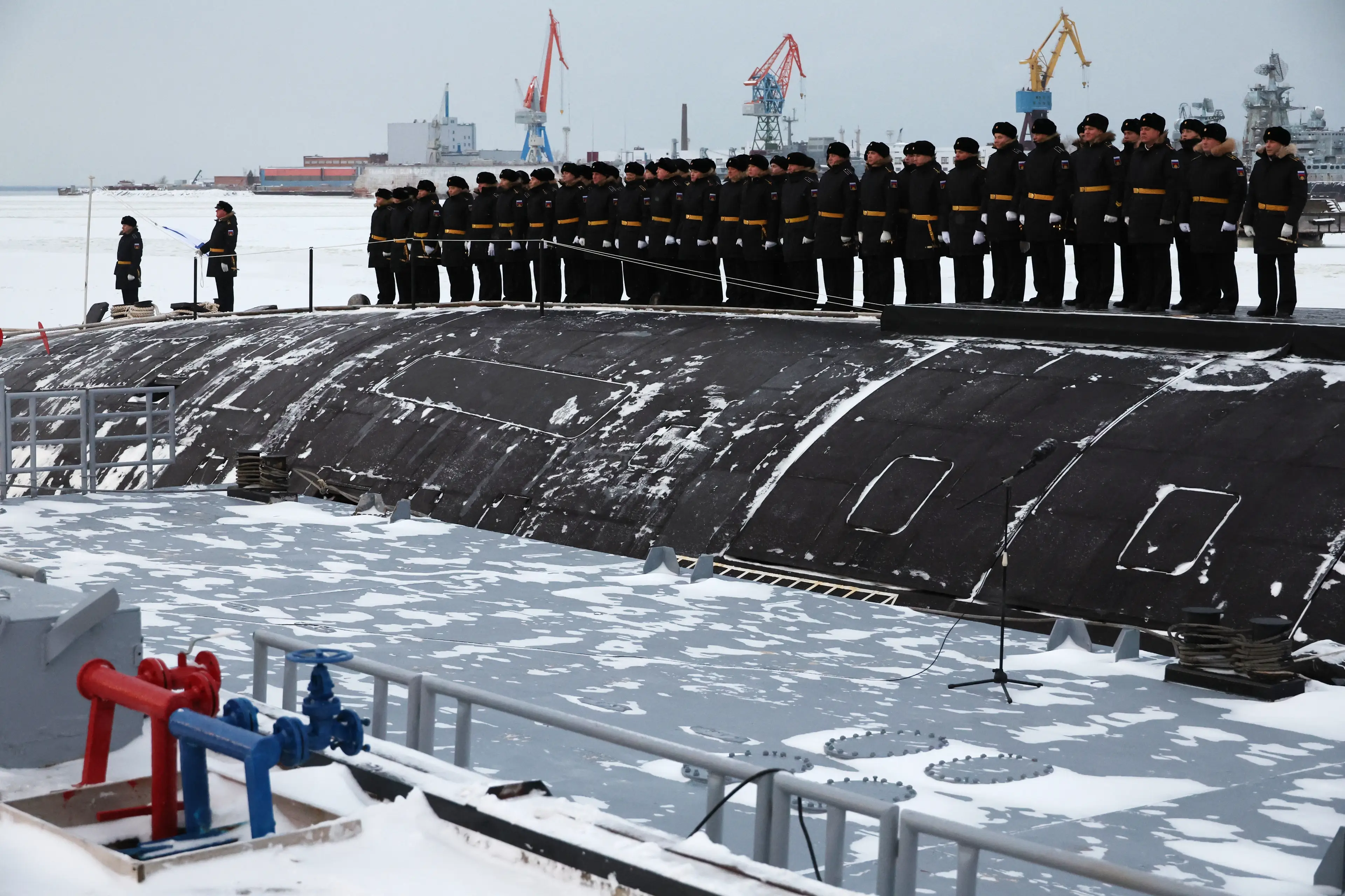 Both the US and Russia have a fleet of nuclear submarines. (MIKHAIL KLIMENTYEV/POOL/AFP via Getty Images)