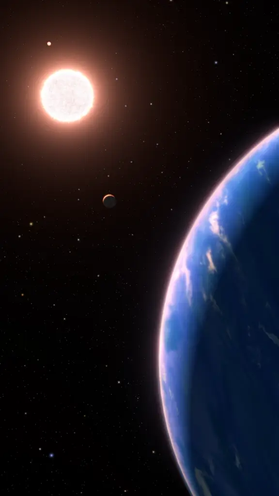 CGI of the 'steam planet' and its nearby star (NASA, ESA, Leah Hustak (STScI), Ralf Crawford (STScI))