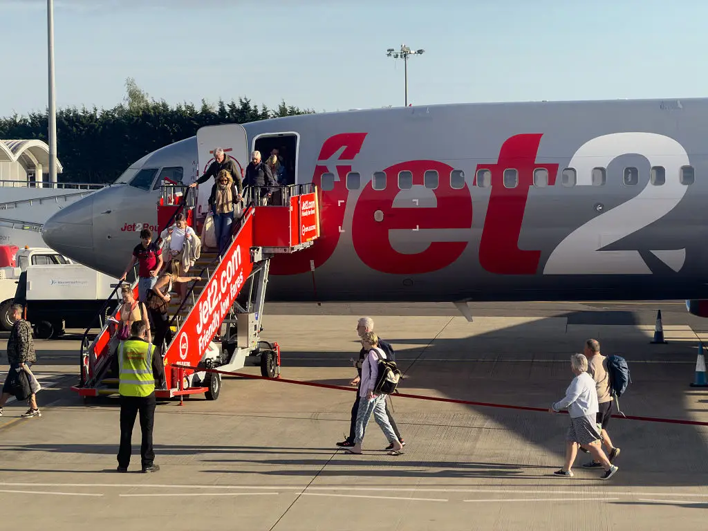 Jet2 have said their booked flights are still set to go ahead as normal and they'd say if there was disruption (Finnbarr Webster/Getty Images)