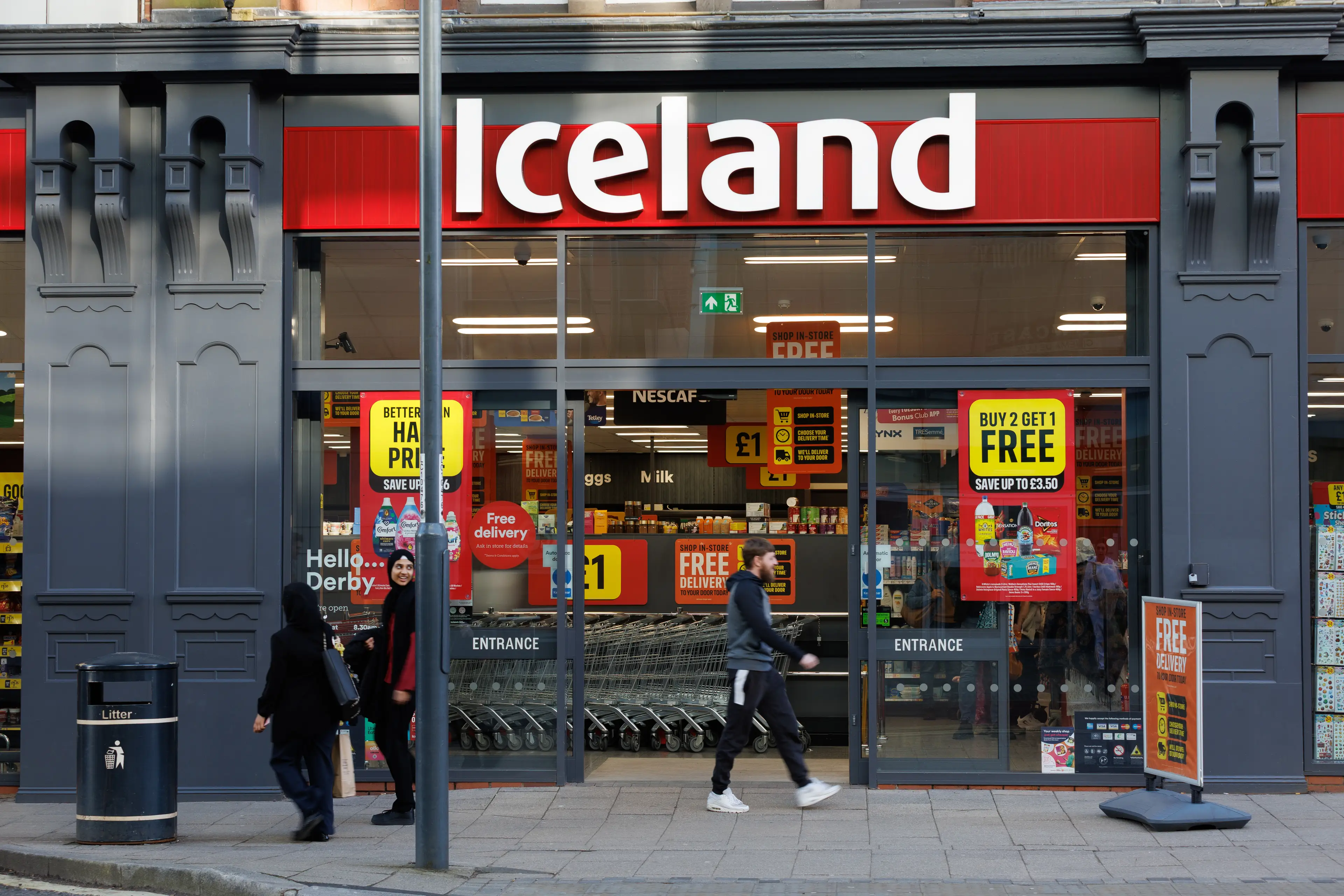 Iceland boss Lord Richard Walker said the former shop worker would be 'welcome' to work for him (Katy Blackwood/NurPhoto via Getty Images)