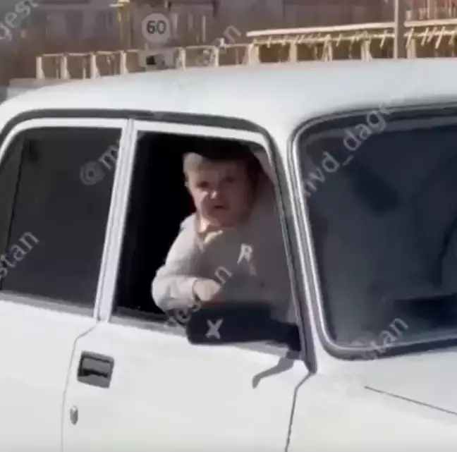 Hasbulla was seen in one of the cars.