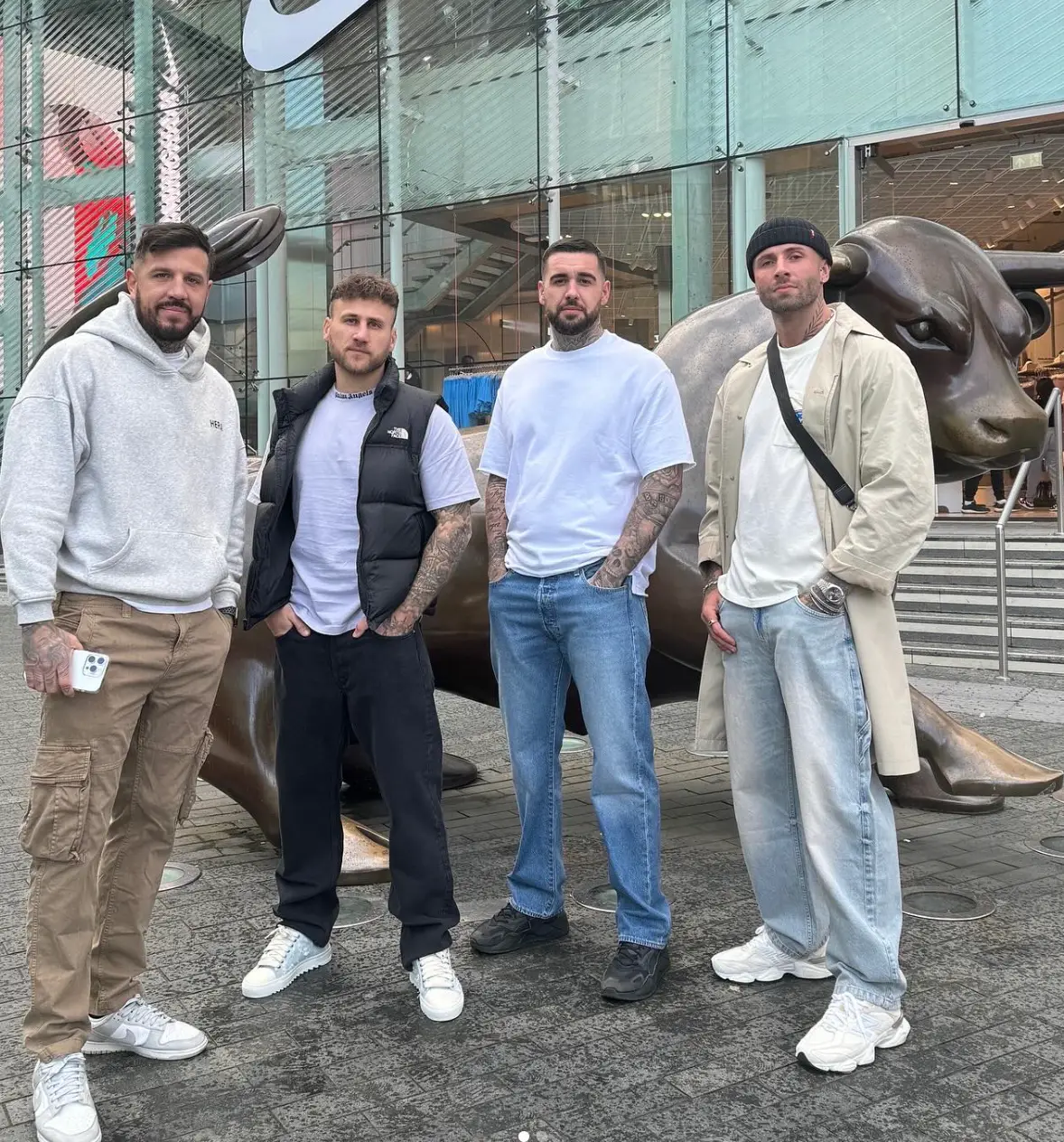 Bye Bye skinny jeans. (Instagram/fourladsinjeans)