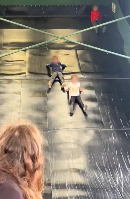 The slide at Crocky Trail has caused controversy (TikTok/@lindseykmorris)